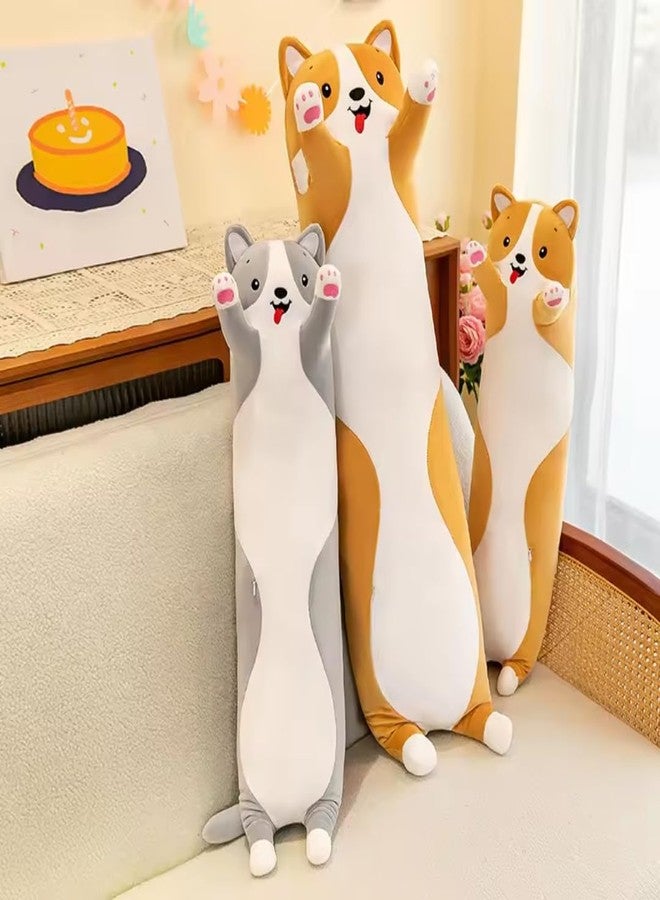 TechMax Solution وسادة الكلب البرتقالي الطويل القطيفة من TechMax Solution - مفاجأة عيد ميلاد دافئة مثالية للعناق أو التزيين أو مجرد الاسترخاء. - Image 2